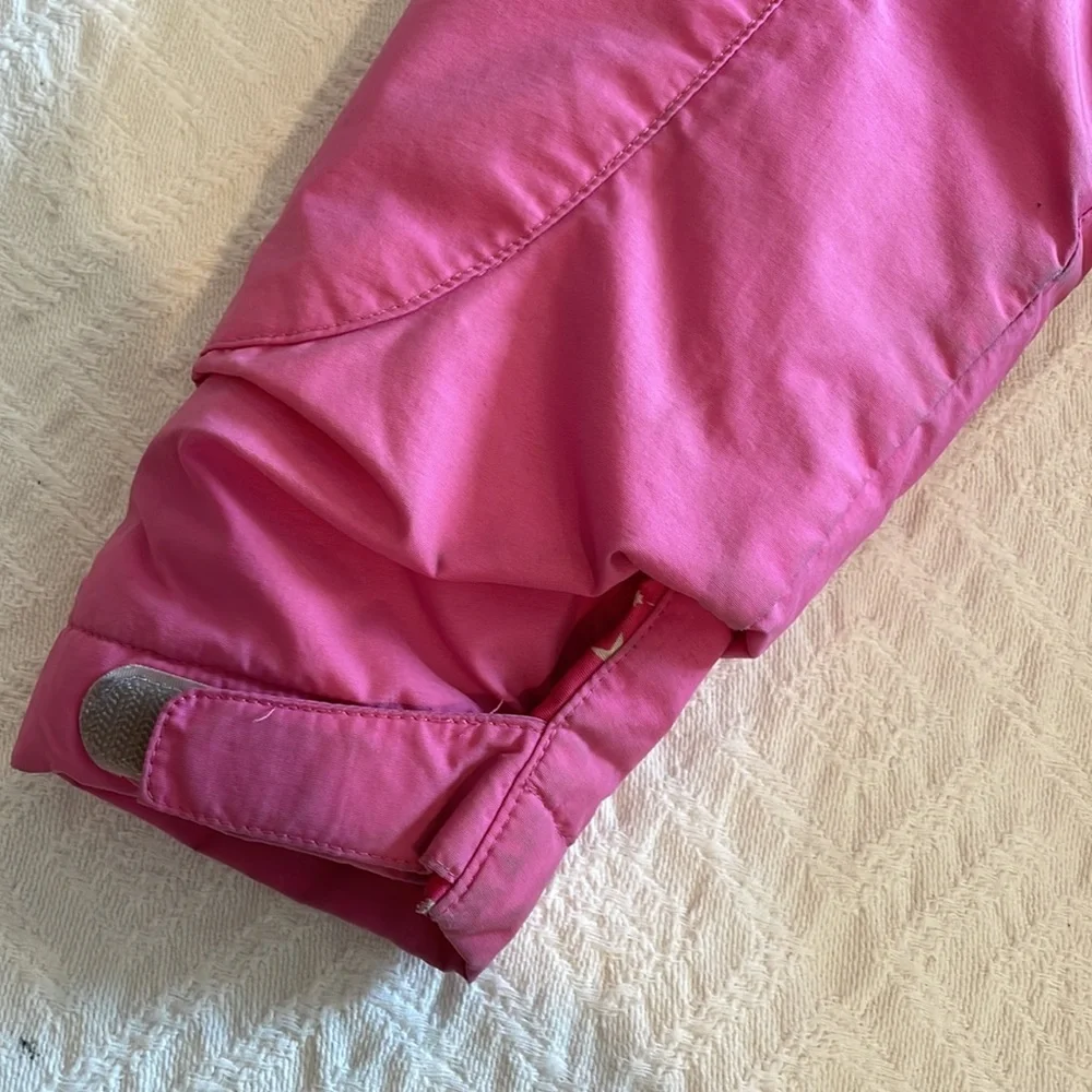 Lands End girls pink coat zipper. Parka. Large 14 - Picture 10 of 15